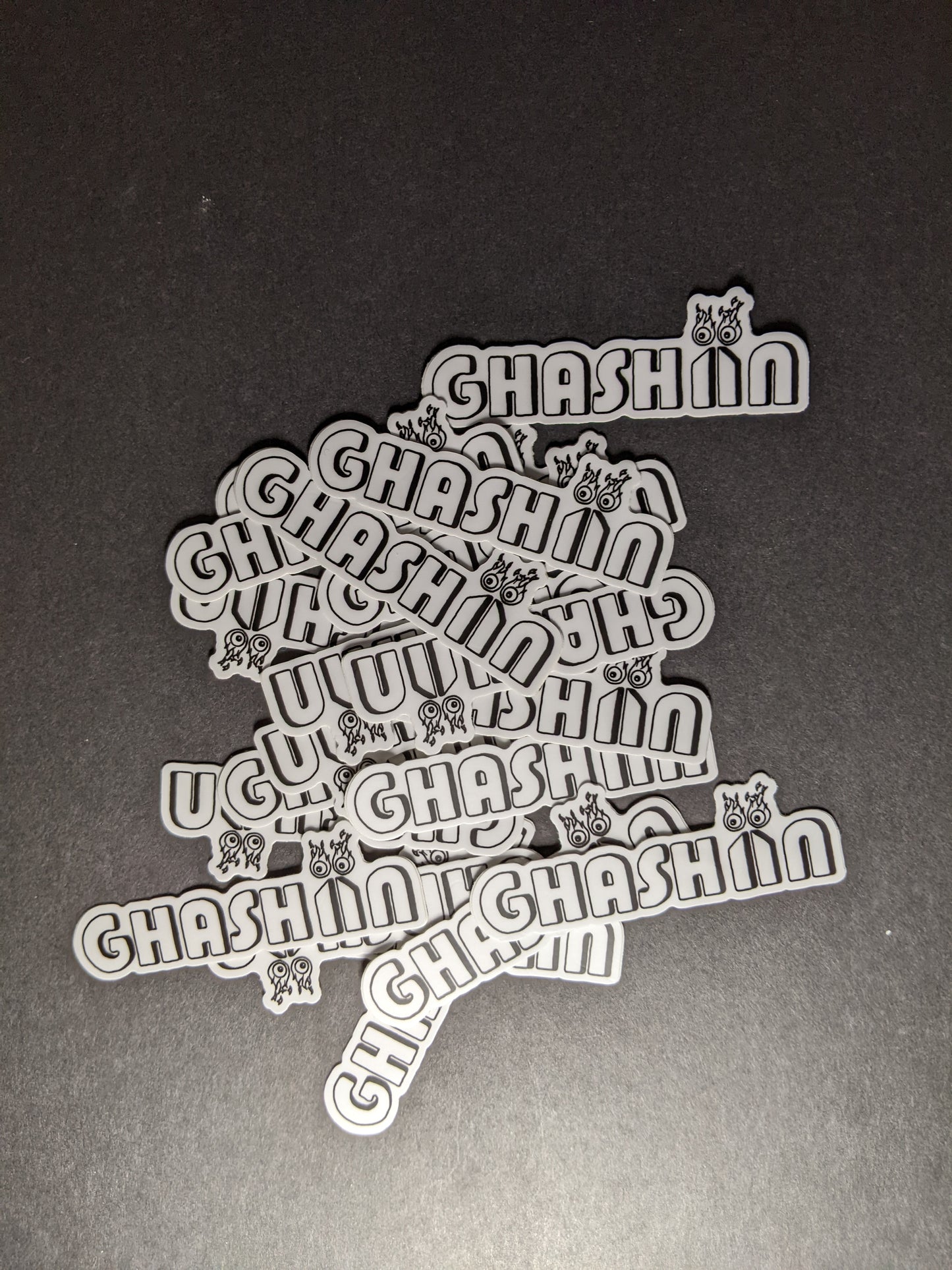 Ghashìín Sticker White Logo