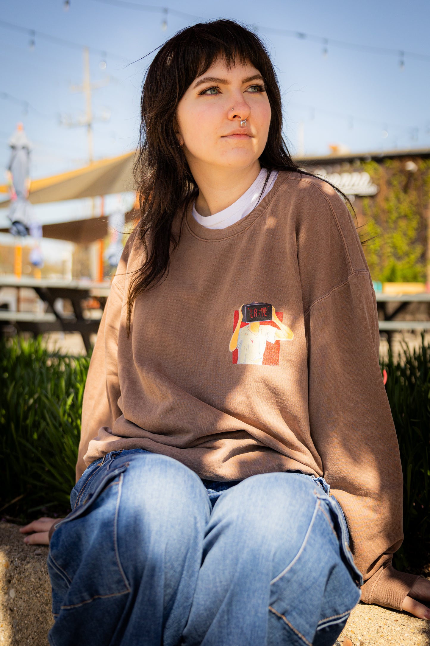 "Late" Crewneck Sweatshirt